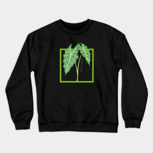 Alocasia Houseplant Leaves Crewneck Sweatshirt